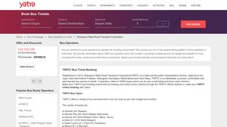 TSRTC Online Booking - Find TSRTC Login, Bus Routes, Fare ...