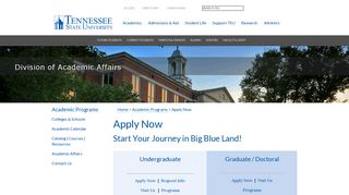 Apply Now - Tennessee State University