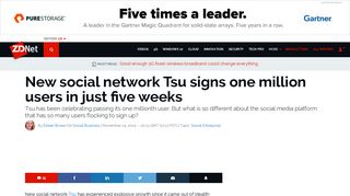 New social network Tsu signs one million users in just five weeks ...