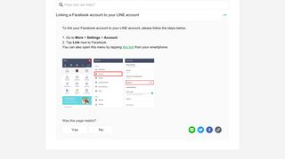 link your Facebook account - Help Center | LINE