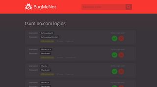 tsumino.com logins - BugMeNot