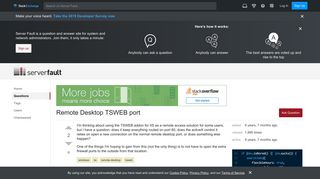 windows - Remote Desktop TSWEB port - Server Fault