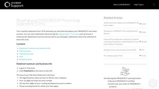 Reading your MINDBODY Processing Statement (TSYS)