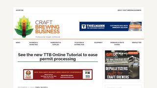 See the new TTB Online Tutorial to ease permit processing