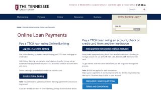 Online Loan Payments - The Tennessee Credit Union