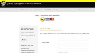 Online Bill Payment – Trinidad and Tobago Electricity Commission