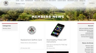 Members News - Tea Tree Gully Golf Club