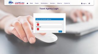 Travel Agency Login - Badr Airlines