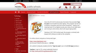 Technology / Type to Learn - Peoria Public Schools