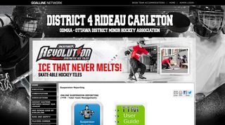 TTM - ODMHA - District 4 Rideau Carleton Hockey powered by ...