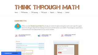 Student Launch - Think Through Math