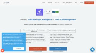 Connect ThisData Login Intelligence to TTNC Call Management with ...