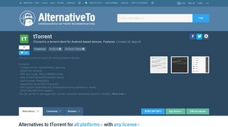 tTorrent Alternatives and Similar Apps - AlternativeTo.net