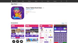Times Tables Rock Stars on the App Store - iTunes - Apple