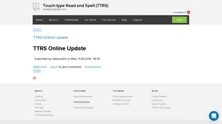 TTRS Online | Touch-type Read and Spell (TTRS)