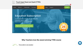 School Licence 2018 US | Touch-type Read and Spell (TTRS)
