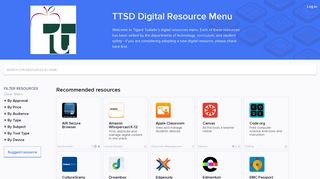 TTSD Digital Resource Menu - Clever
