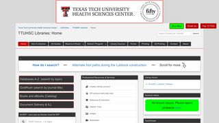 Home - TTUHSC Libraries - LibGuides at Texas Tech University ...