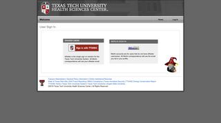Texas Tech University Health Sciences Center :: Merlin : User Sign In
