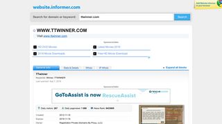 ttwinner.com at Website Informer. TTwinner. Visit TTwinner.