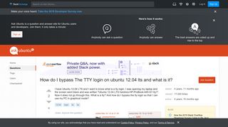 How do I bypass The TTY login on ubuntu 12.04 lts and what is it ...
