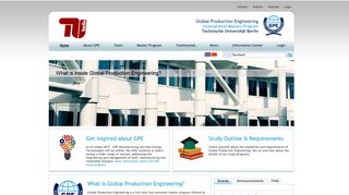 GPE Global Production Engineering: Home - TU Berlin