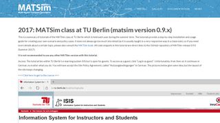 2017 MATSim class at TU Berlin (matsim version 0.9.x)
