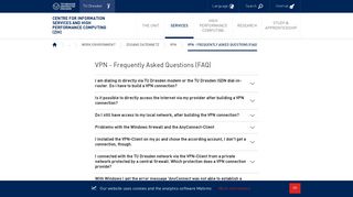 VPN - Frequently Asked Questions (FAQ) — Centre for ... - TU Dresden