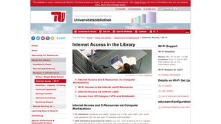 Universitätsbibliothek TU Berlin: Internet Access / Wi-Fi