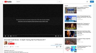 Easy Cash Code Review - In Depth Training, My Proof Results 2017 ...