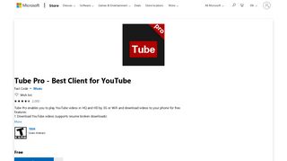 Get Tube Pro - Best Client for YouTube - Microsoft Store