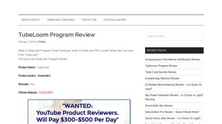 TubeLoom Program Review - Is It Scam Or Legit? |