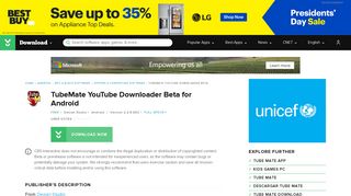 TubeMate YouTube Downloader Beta for Android - Free download ...