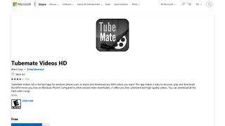 Get Tubemate Videos HD - Microsoft Store