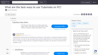 8 Best Ways To Use Tubemate On PC 2019 - Softonic