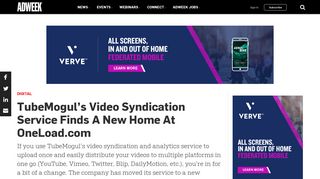 TubeMogul's Video Syndication Service Finds A New Home At ...