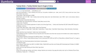 Sumbola: Tubidy Mobi | Tubidy Mobile Search Engine Online