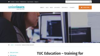 TUC Education – training for trade union reps | Unionlearn