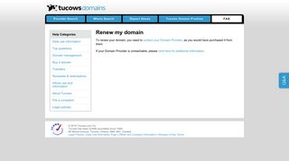 Tucows Domains - Renew my domain