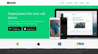 Unlimited free calls to people with the Tuenti app
