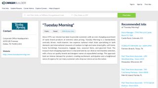 Work at *Tuesday Morning* | CareerBuilder