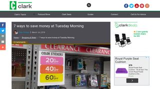 7 ways to save money at Tuesday Morning - Clark Howard