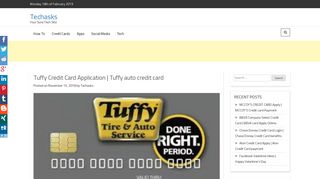 Tuffy Credit Card Application | Tuffy auto credit card - Techasks