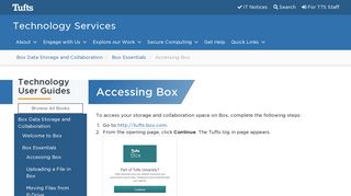Accessing Box | Tufts Technology Services