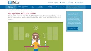 Manage Your Account Online | Tufts Health Plan