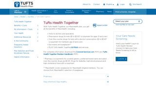 About Your Tufts Health Together | Tufts Health Plan