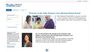 Tufts MC Primary Care Patient Portal - Tufts Medical Center