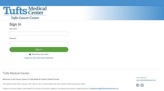 Patient Portal - Tufts Medical Center - Medfusion
