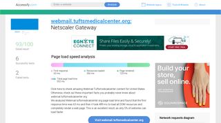 Access webmail.tuftsmedicalcenter.org. Netscaler Gateway