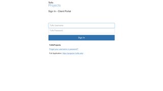 Portal Login - TuftsProjects